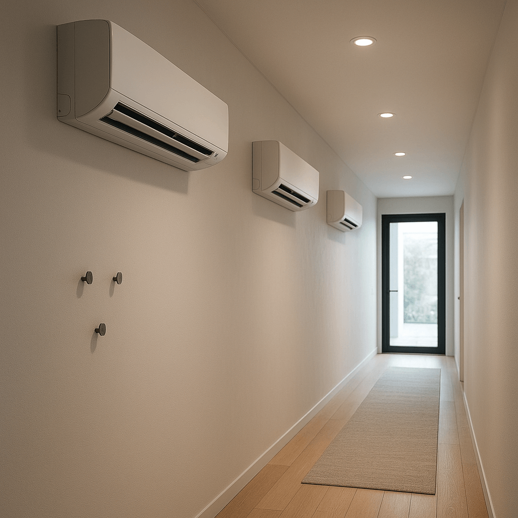 Multi-Split Innengeräte in moderner Wohnung